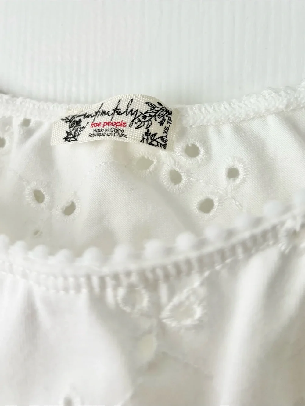 Free People Full Bloom Eyelet Cami